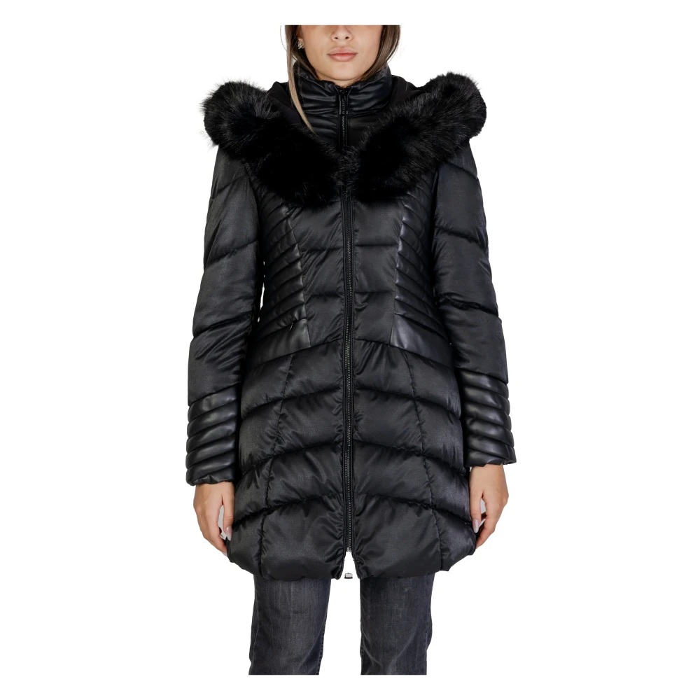 Guess Women's Black Parkas, L, New Oxana Jacket