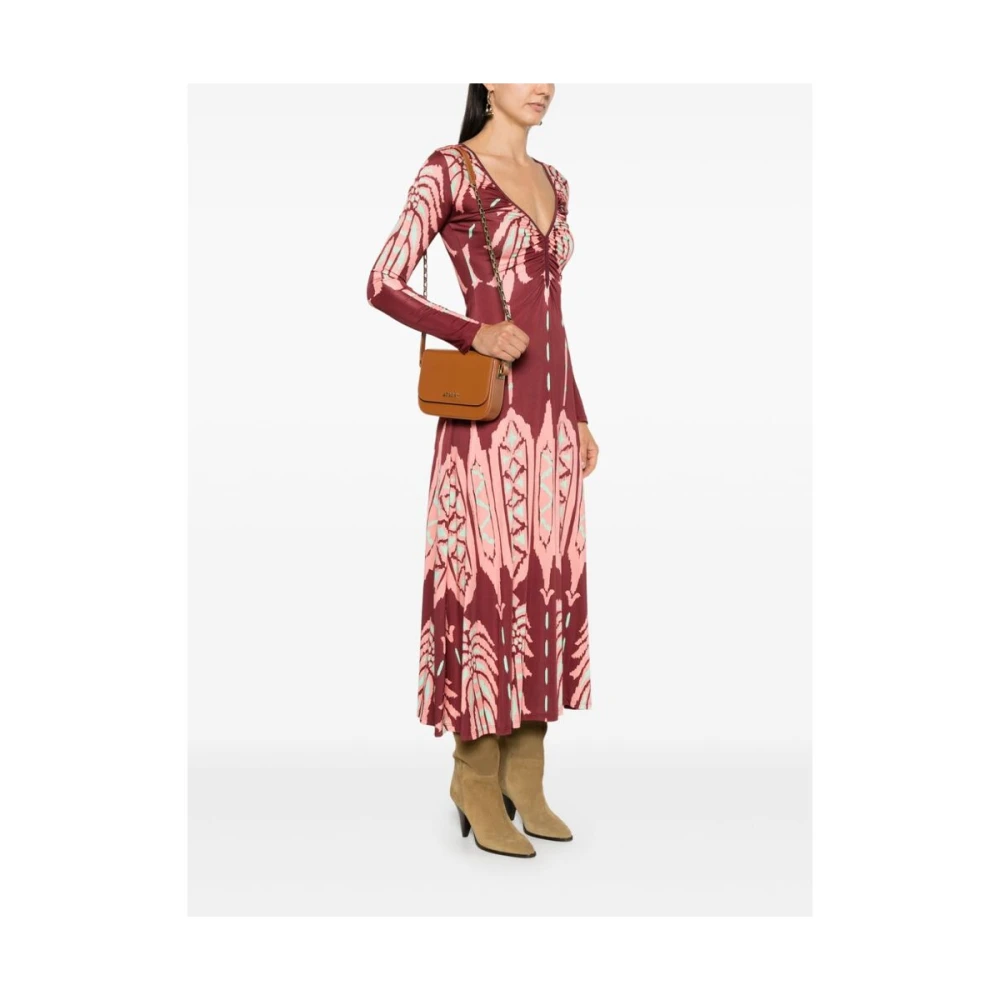 Isabel marant Cognac Bruin Leren Schoudertas met Ketting Brown Dames