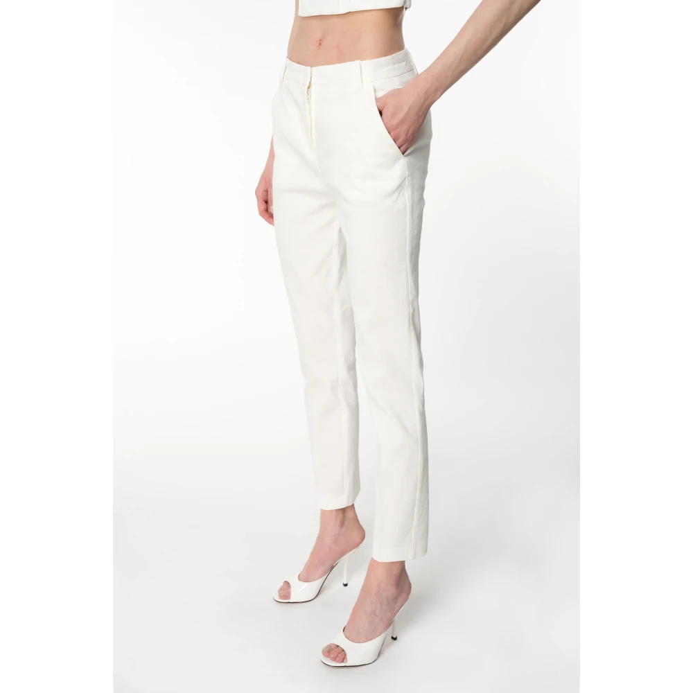 pinko Stijlvolle Bello Broek White Dames