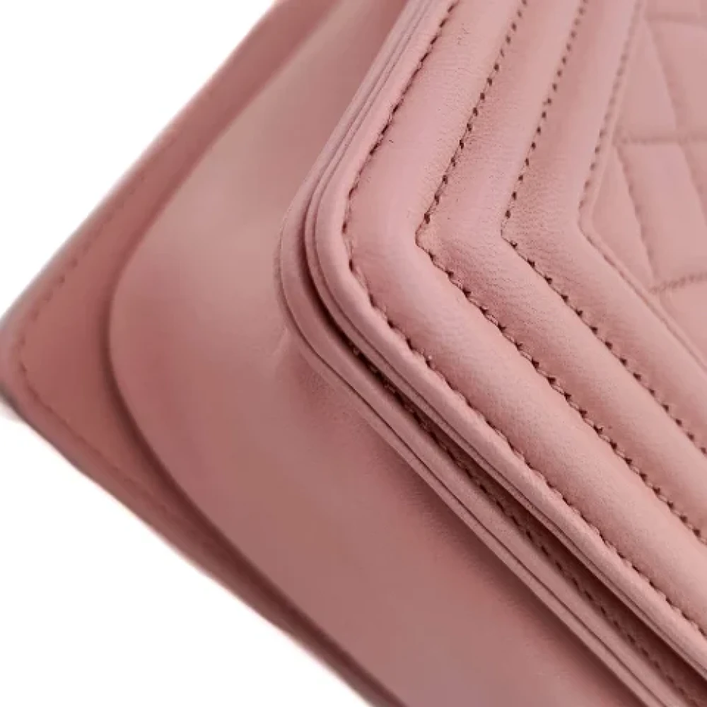Chanel Vintage Pre-owned Leather chanel-bags Pink Dames