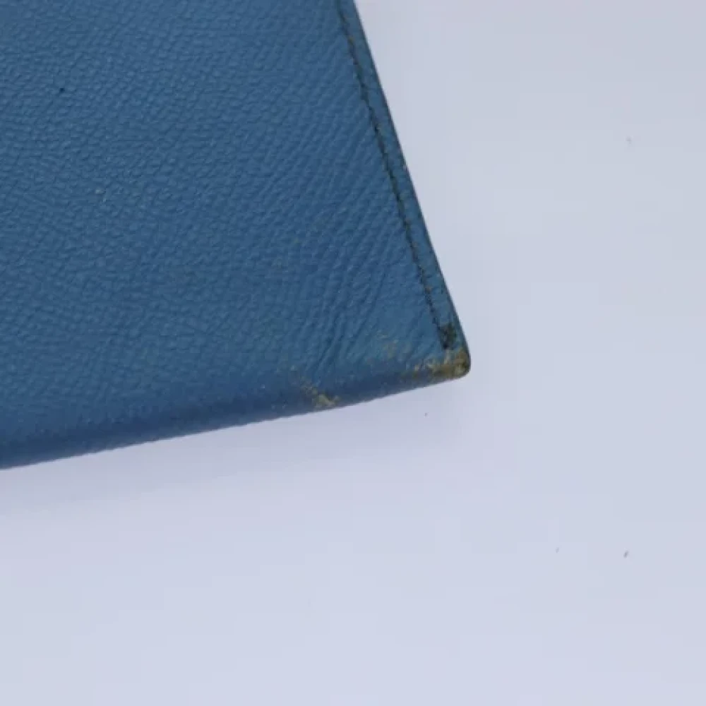 Burberry Vintage Pre-owned Leather clutches Blue Dames