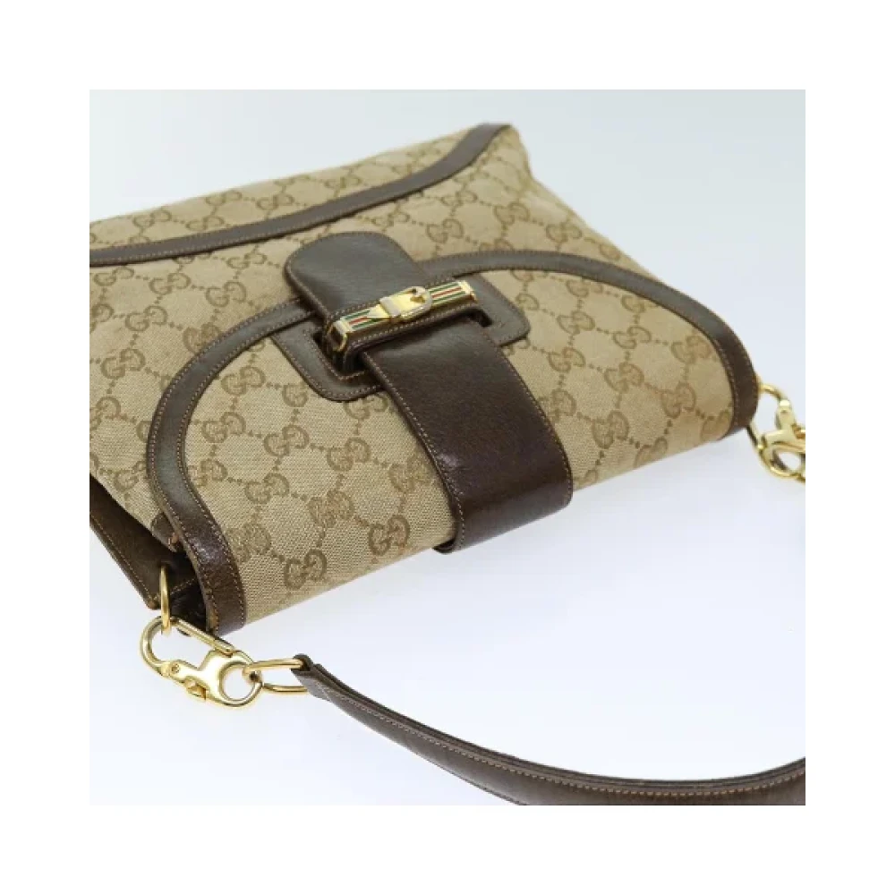 Gucci Vintage Pre-owned Canvas gucci-bags Beige Dames