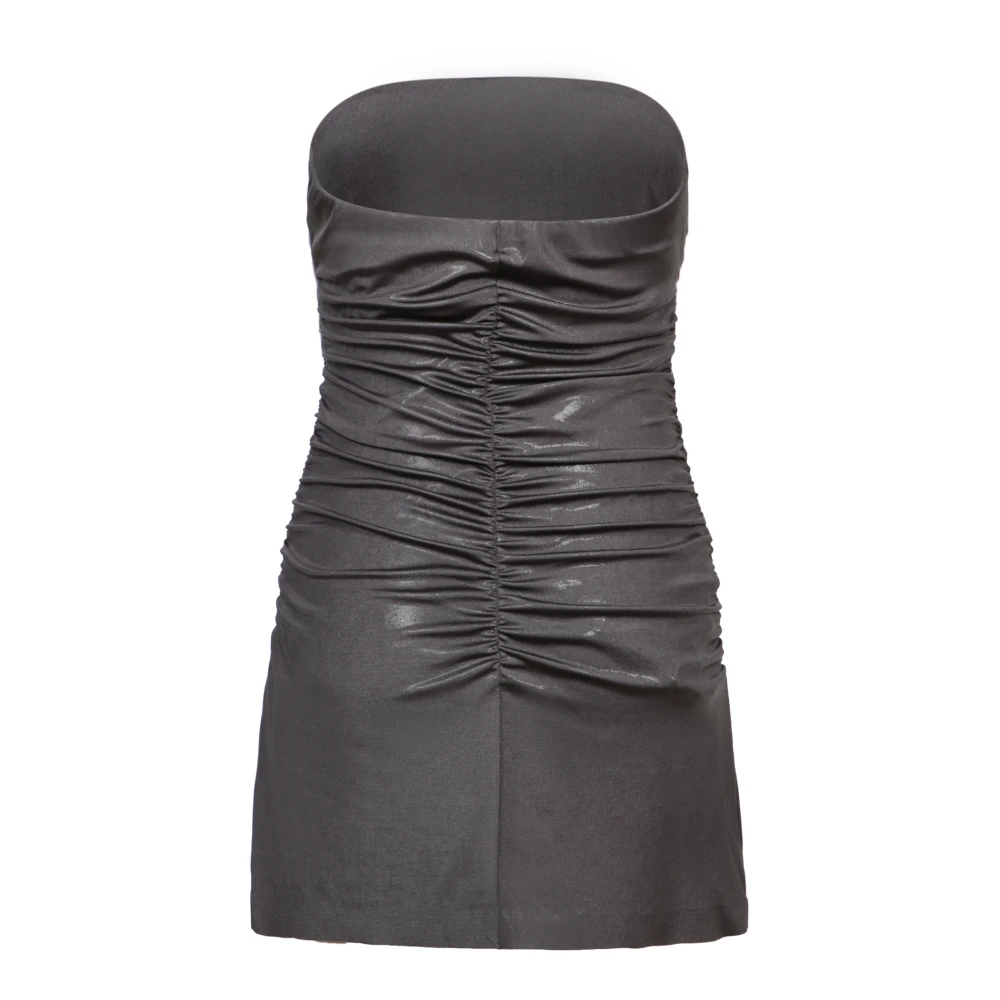 Norma Kamali Grijze Jurk voor Vrouwen Aw24 Gray Dames