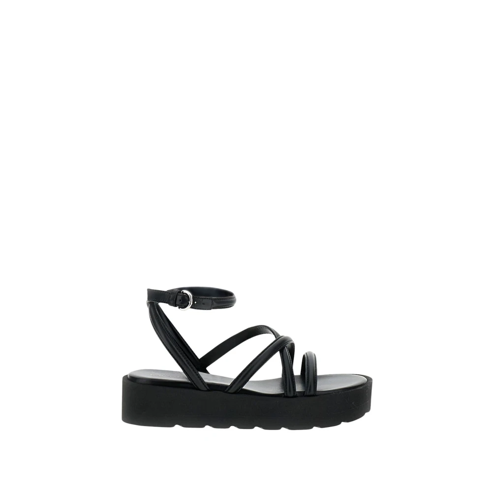 Gianvito Rossi Women's Black Flat Sandals, 4 1/2 Uk, Flatform Sandal