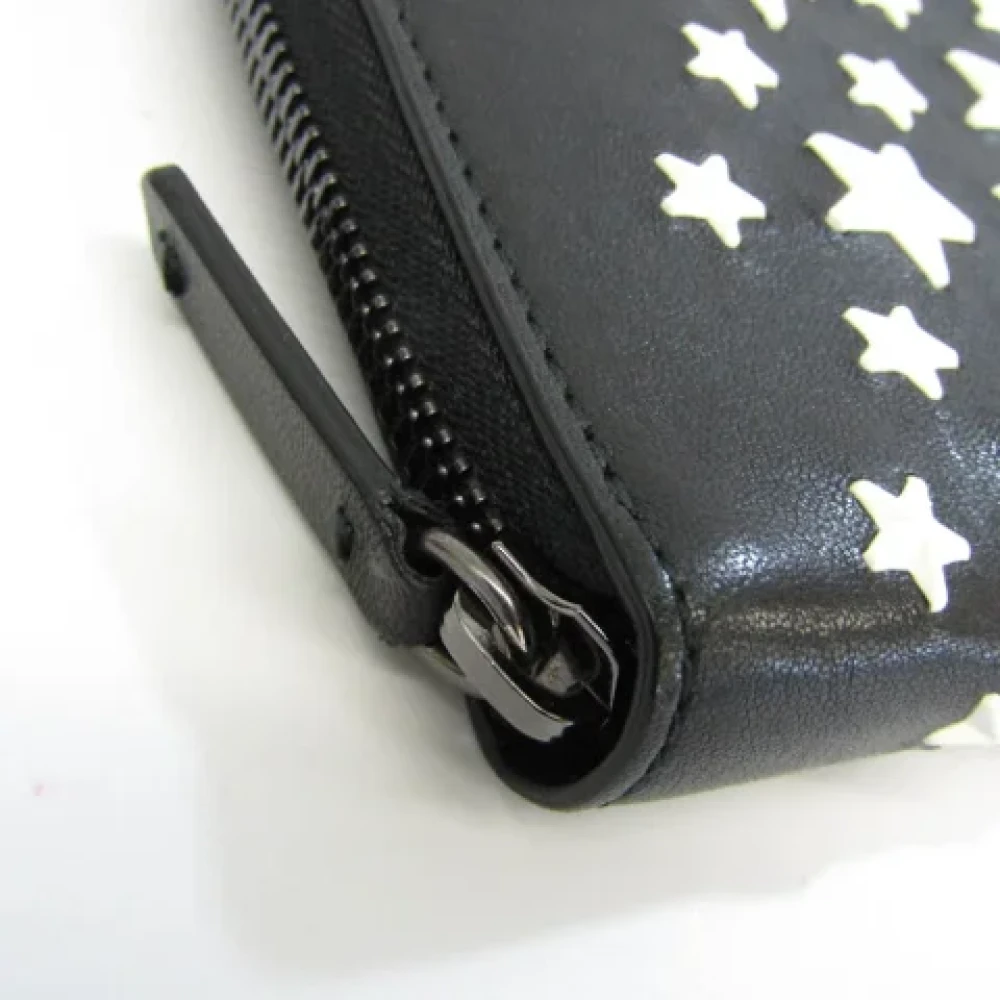 Jimmy Choo Pre-owned Leather wallets Black Dames