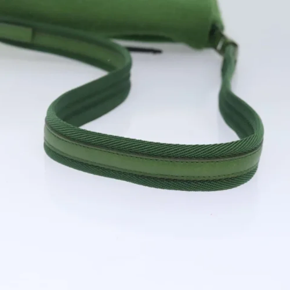 Prada Vintage Pre-owned Leather prada-bags Green Dames