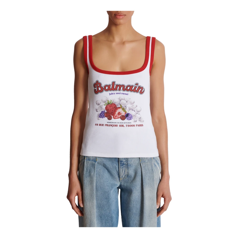 Balmain Fruit Tanktop White Dames