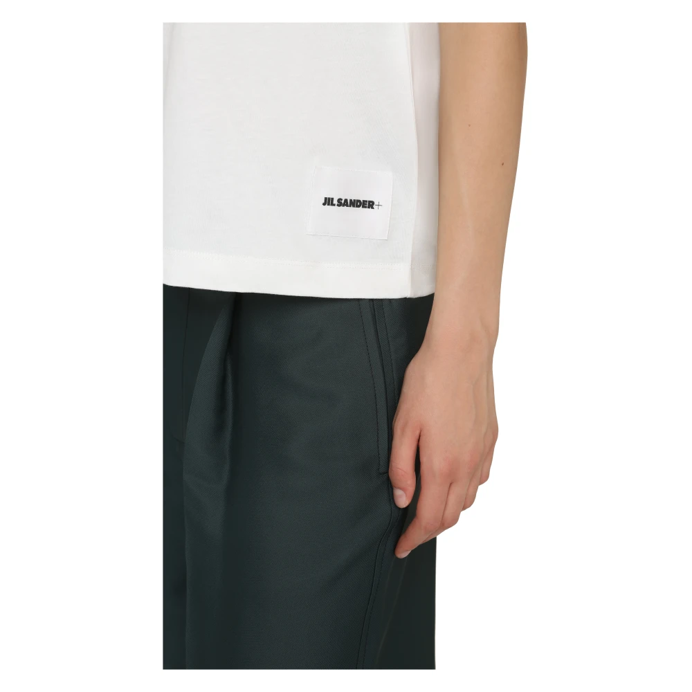 Jil Sander Set van drie katoenen T-shirts White Dames