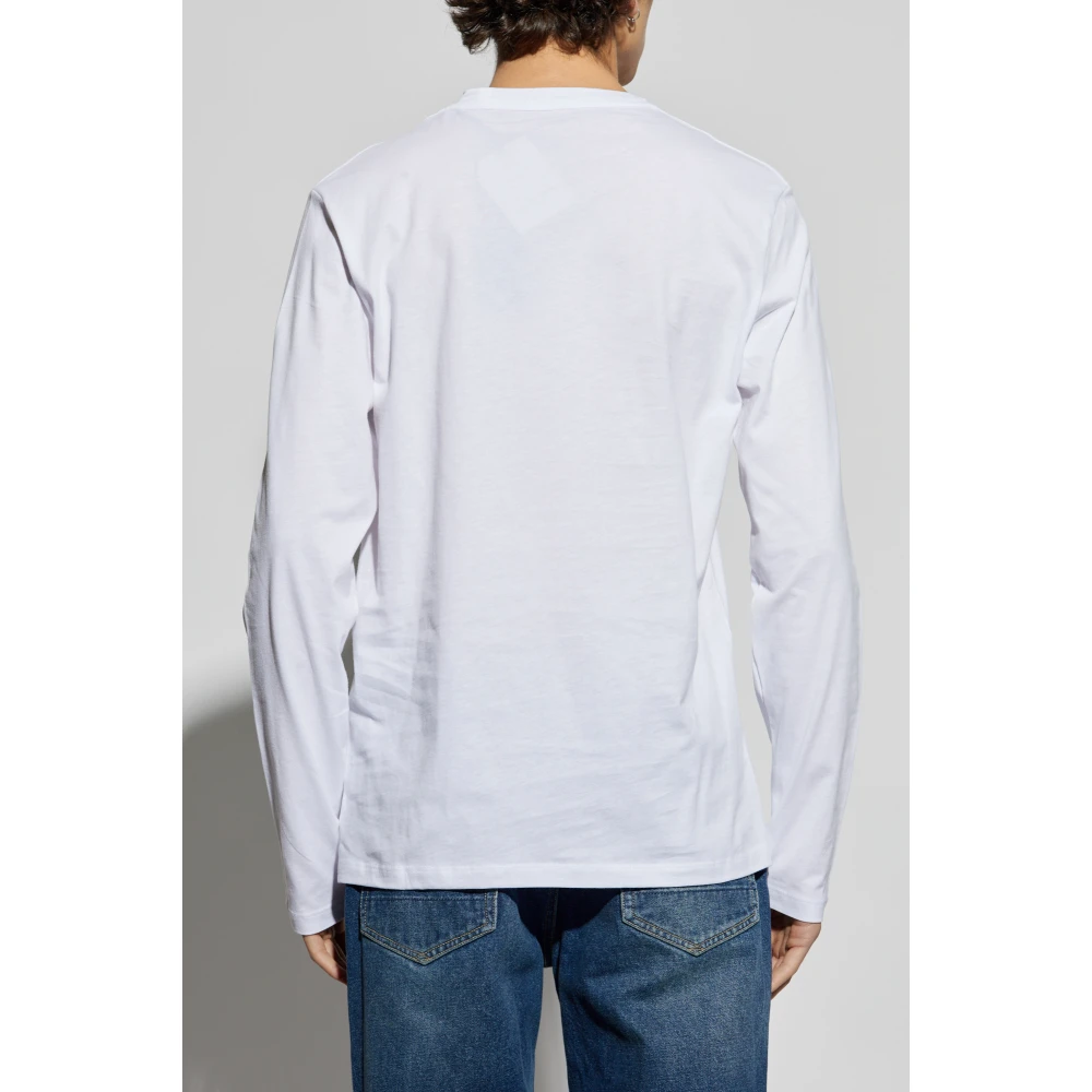AllSaints Lange mouwen T-shirt Brace White Heren