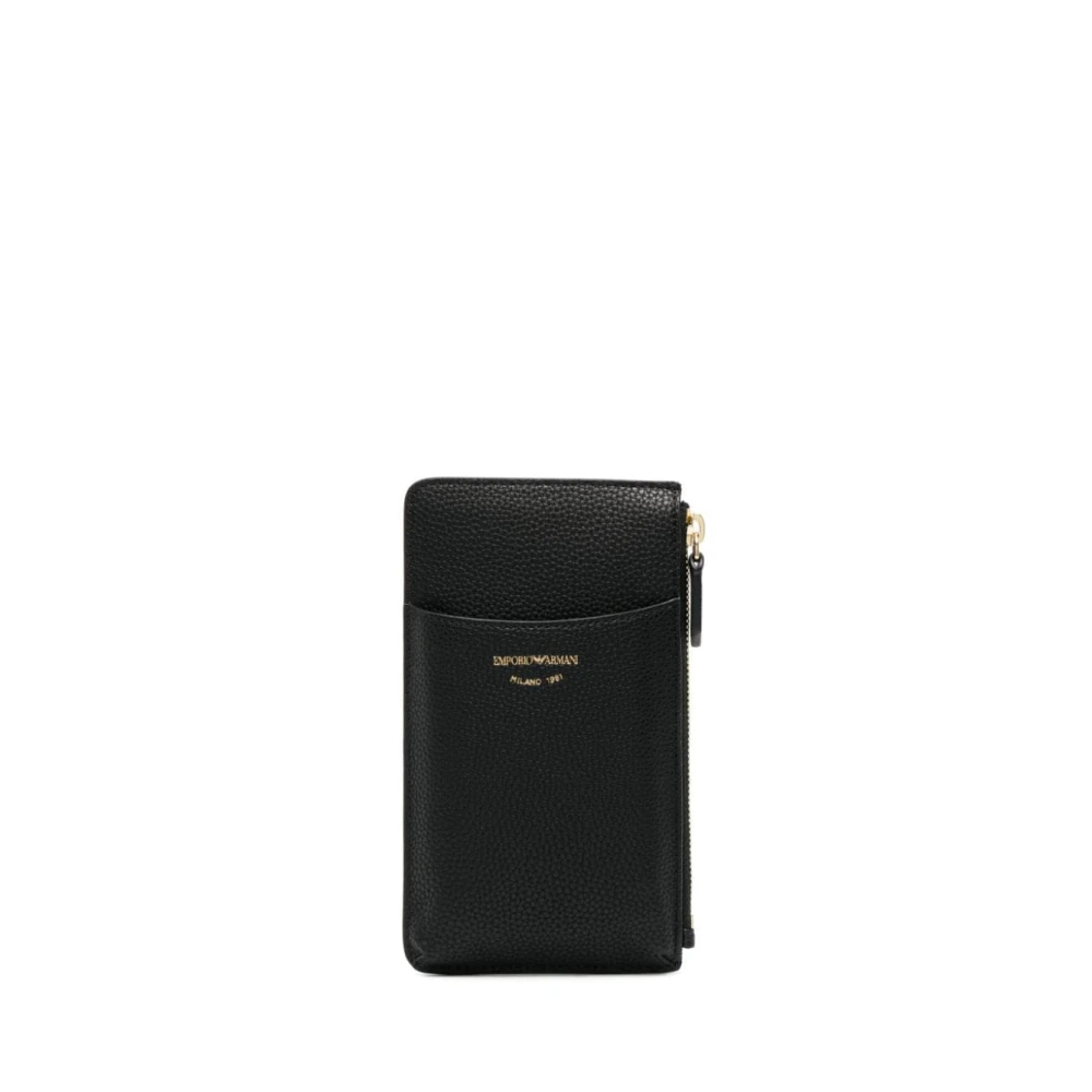 Emporio Armani Black Wallets & Cardholders, Female, One Size, Zipped Purse - Faux Leather
