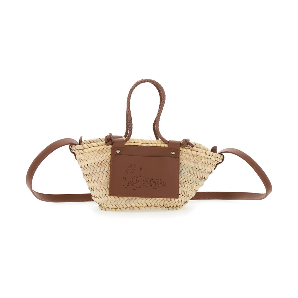 Castañer Bruine tote tas met geperforeerd logo Brown Dames