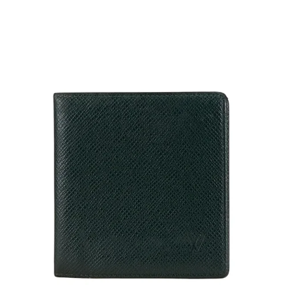 Louis Vuitton Vintage Pre-owned Leather wallets Green Heren