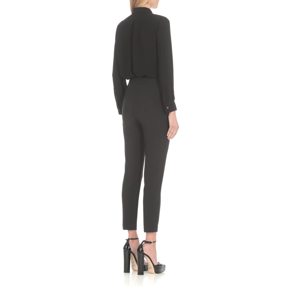 Elisabetta Franchi Slim-fit Trousers Black Dames