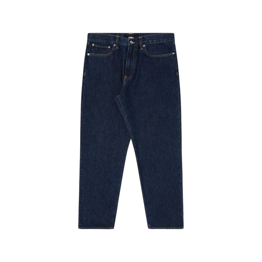 Edwin Men's Blue Straight Fit Jeans, W32, Dark Marble Wash Denim Trousers