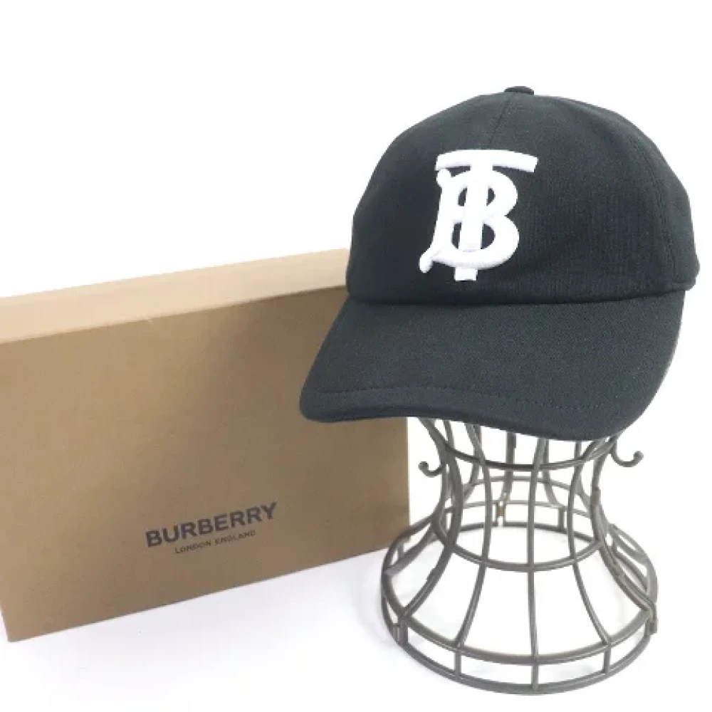 Burberry Vintage Pre-owned Cotton hats Black Dames
