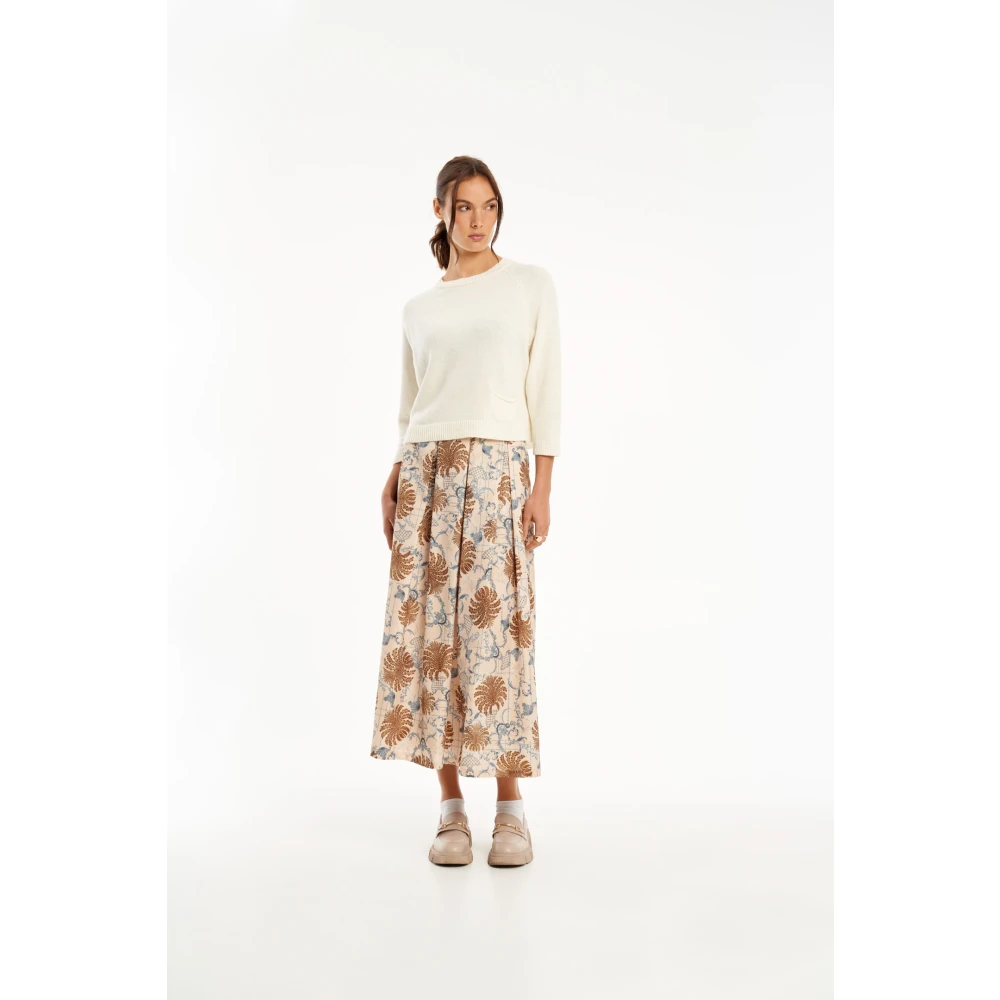 Vicario Cinque Luxe Wol en Kasjmier Trui White Dames