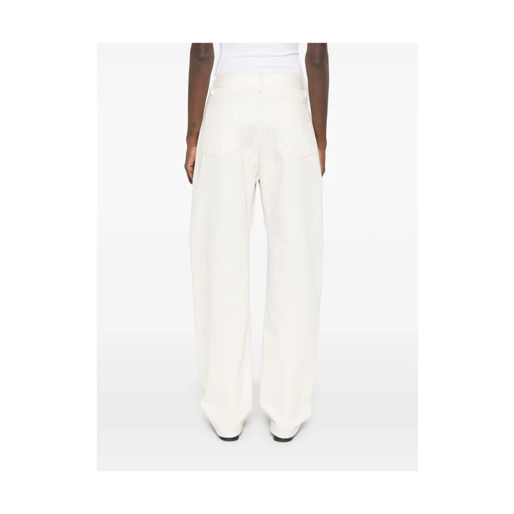 Lemaire Witte klassieke vijf-pocket broek White Dames