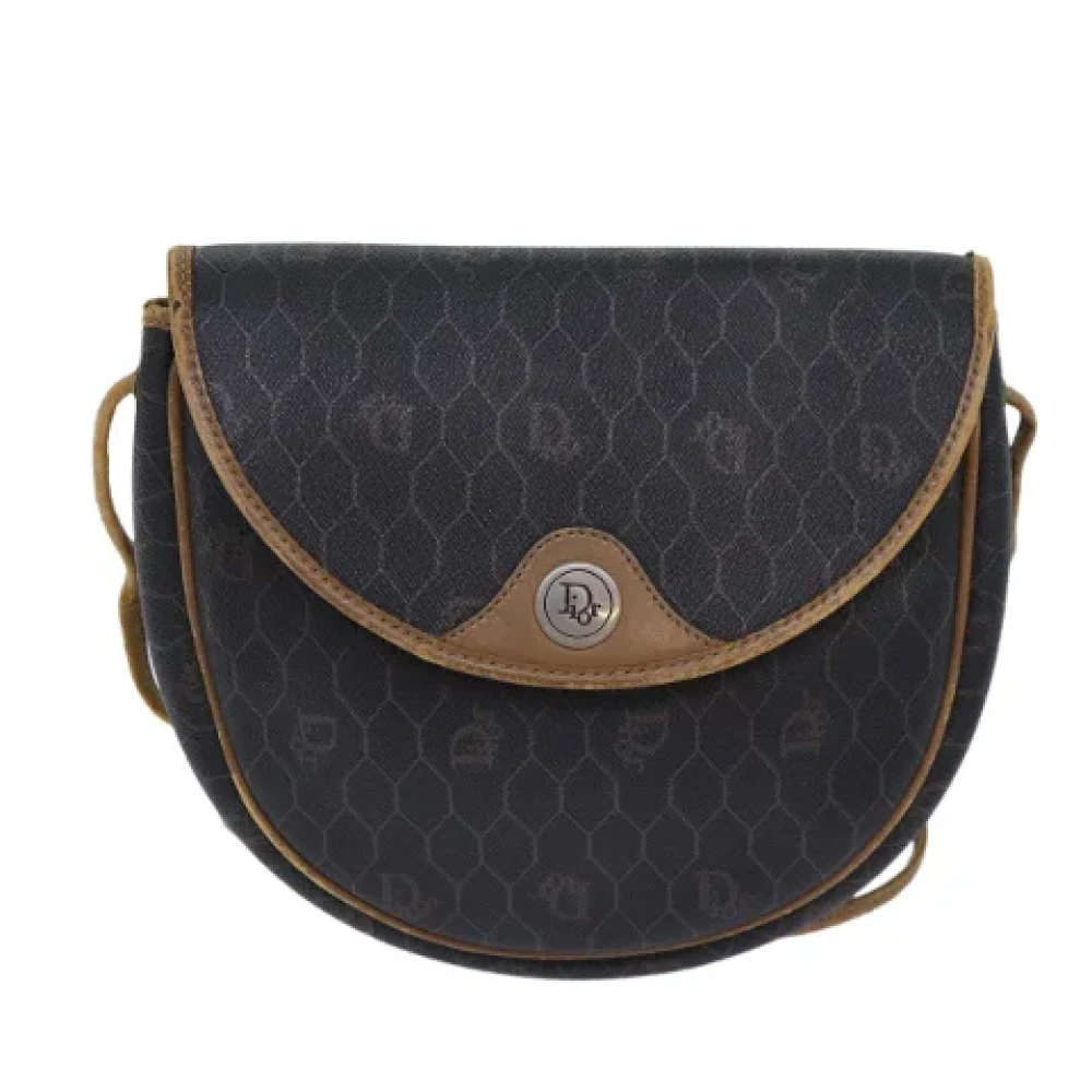 Dior Vintage Pre-owned Leather shoulder-bags Brown Dames