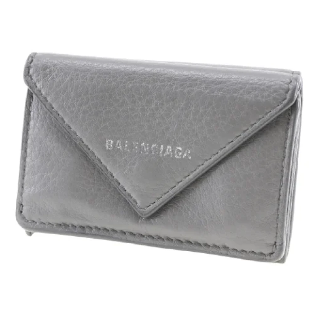 Balenciaga Vintage Pre-owned Leather wallets Gray Dames