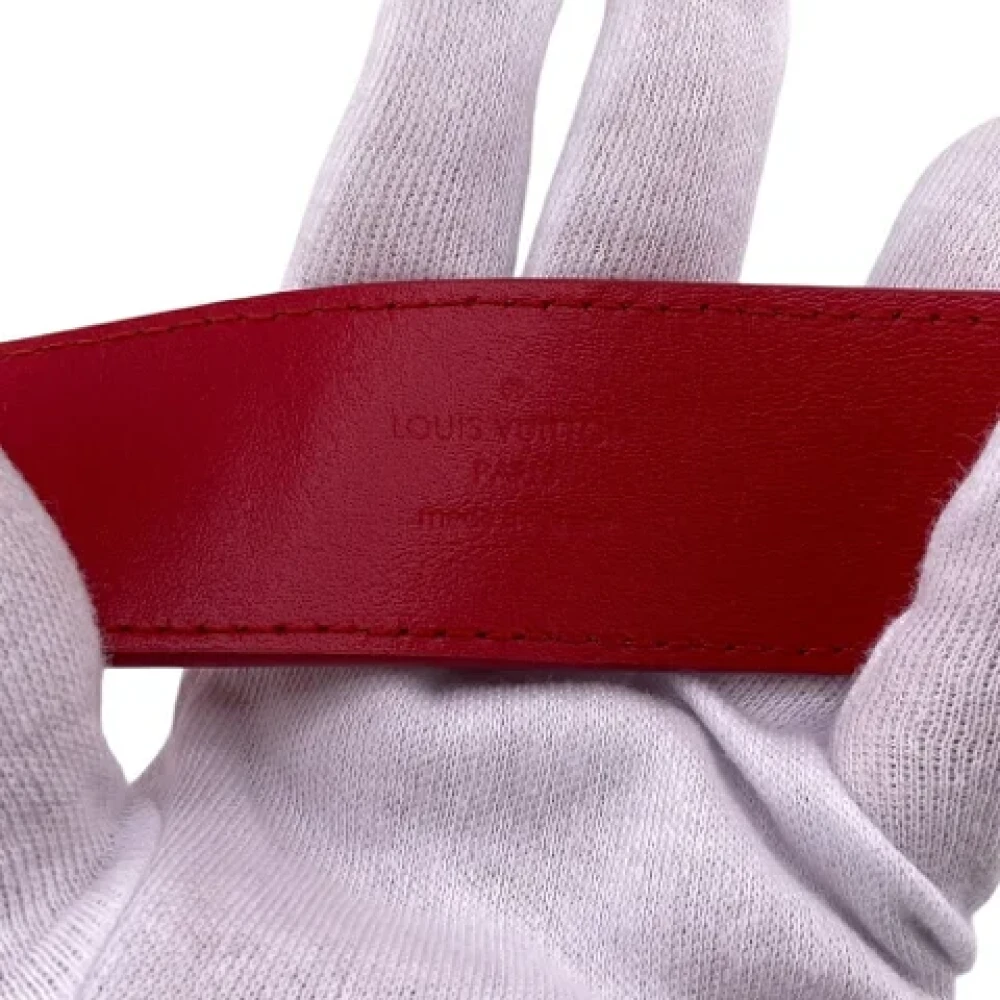 Louis Vuitton Vintage Pre-owned Leather belts Red Unisex