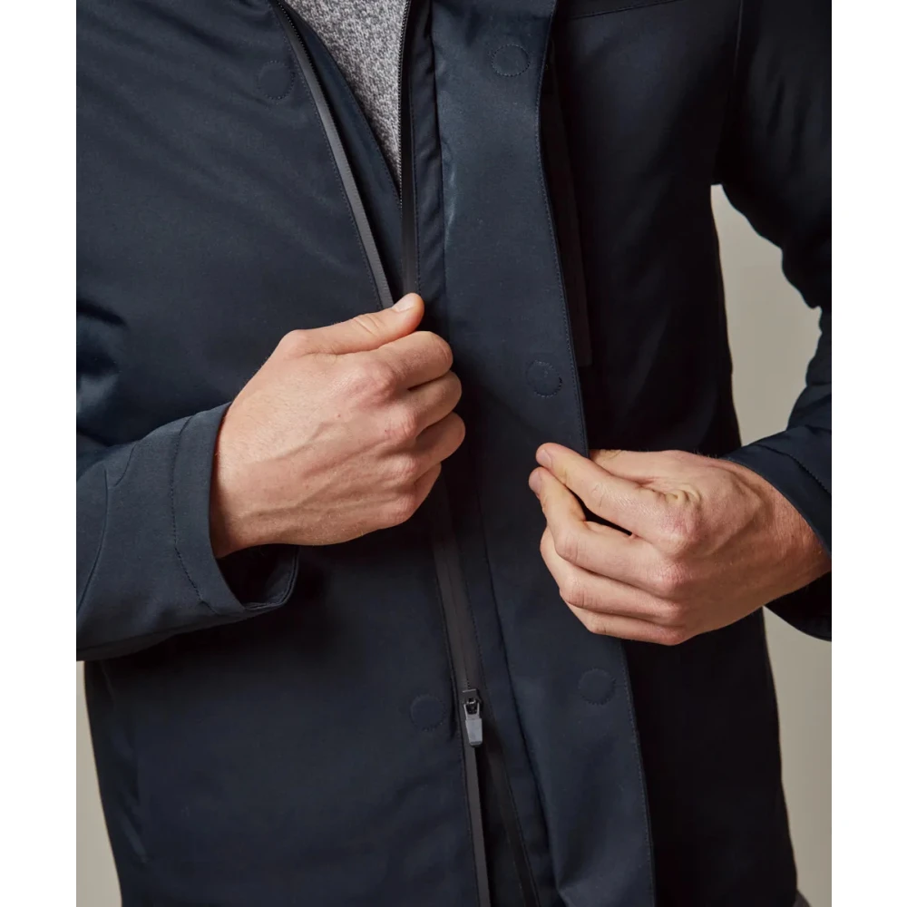 Profuomo Navy Magnet Regenjas Blue Heren