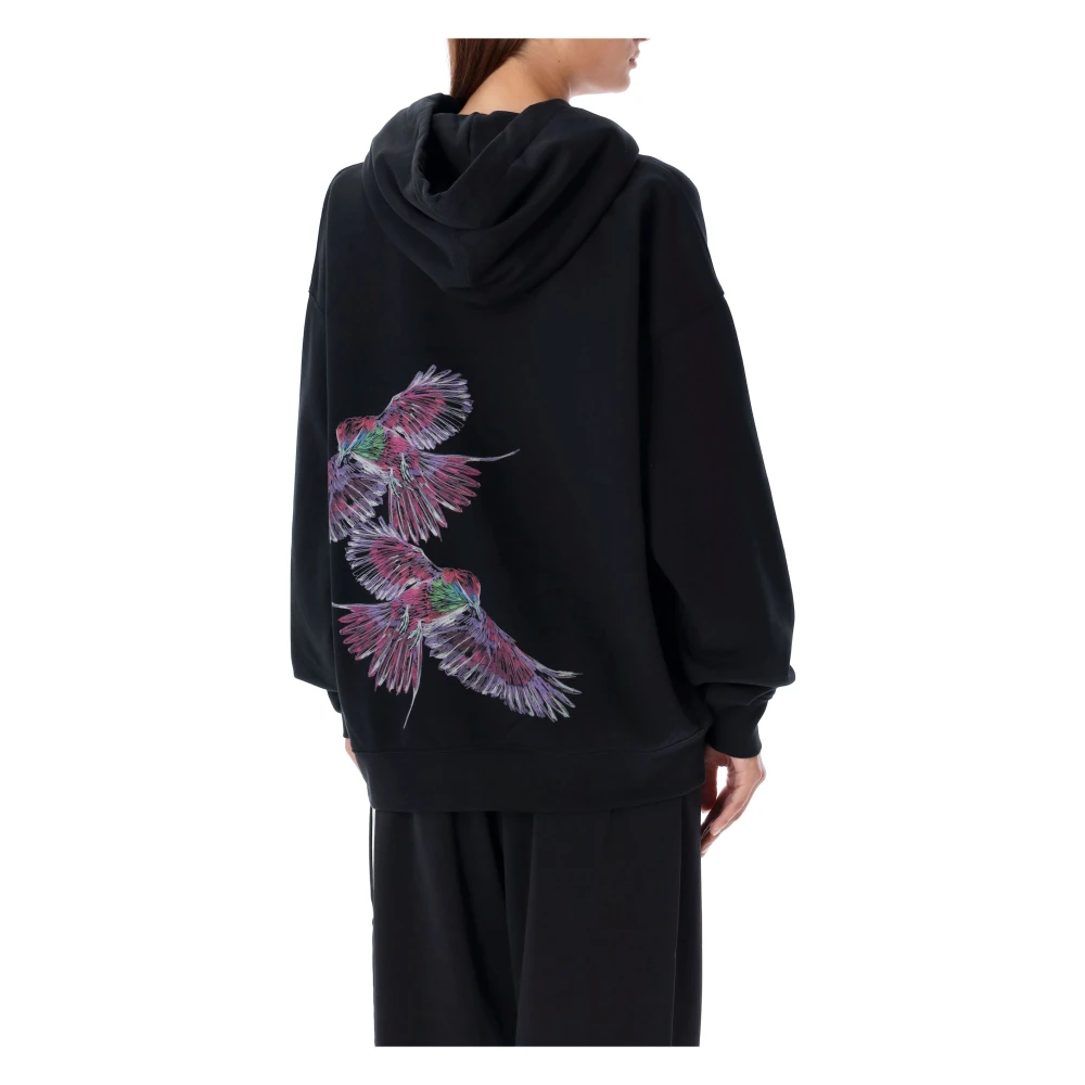 Y-3 Zwart Gebreide Hoodie Aw24 Black Dames
