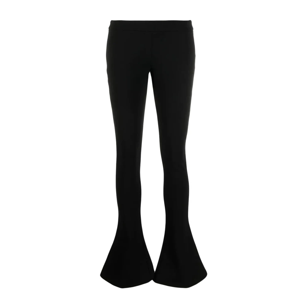 Balmain Black Flare Trousers - Female - Wide Trousers - S - Trousers