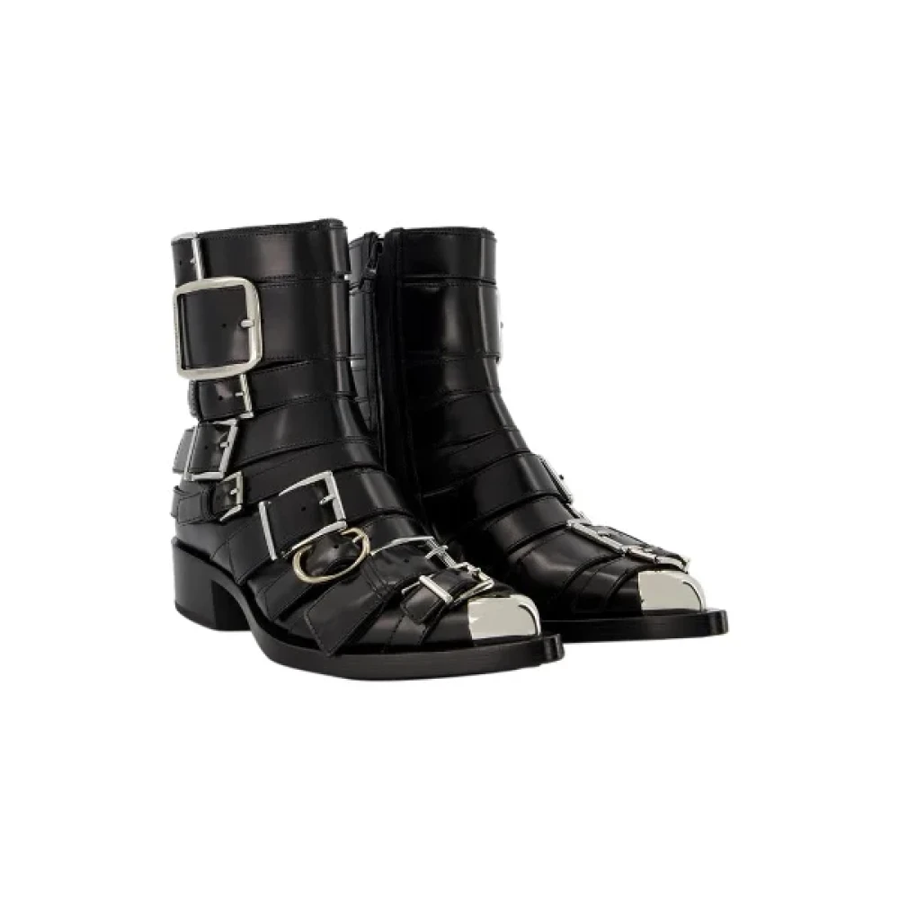 Alexander McQueen Pre-owned Leather boots Black Dames