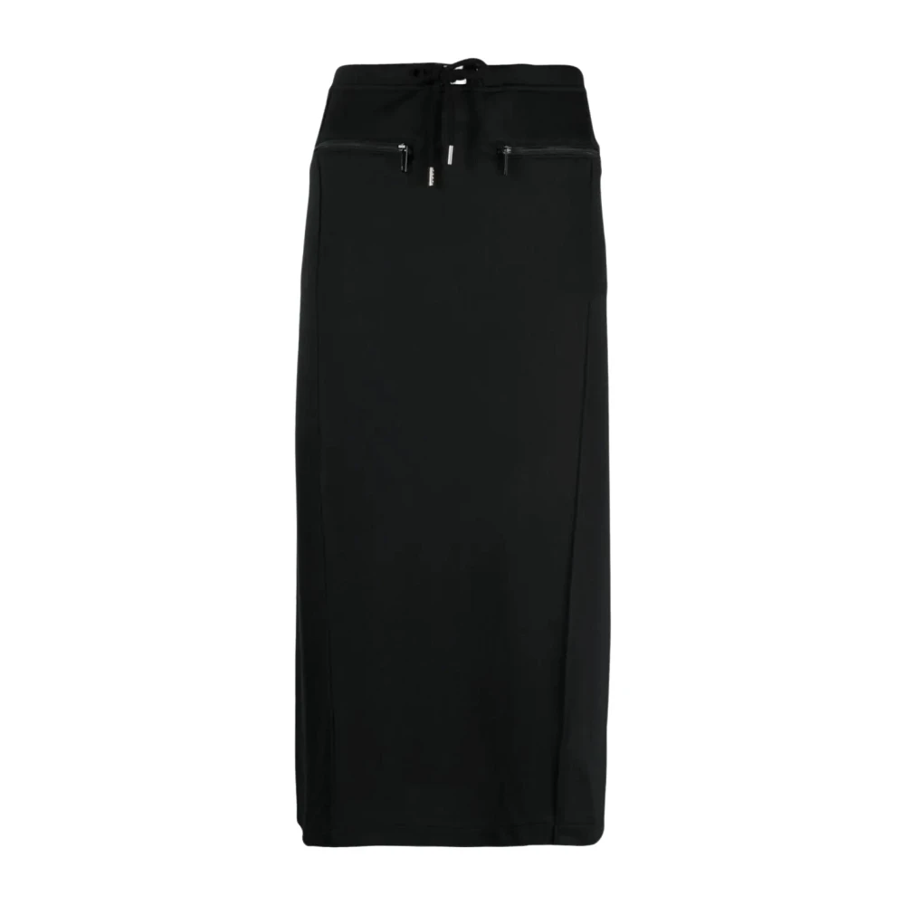 Courrèges Women's Black Skirts, Female,, Long Tracksuit Interlock Medium