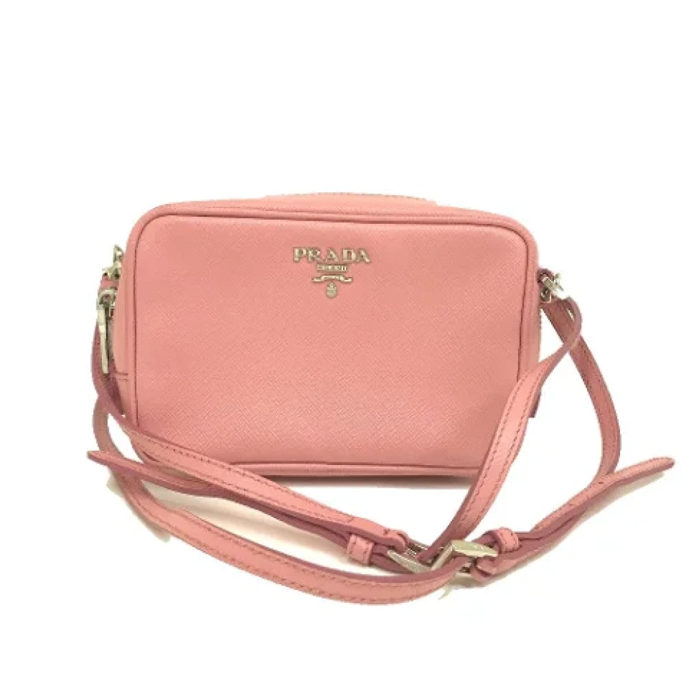 Prada Vintage Pre-owned Leather prada-bags Pink Dames
