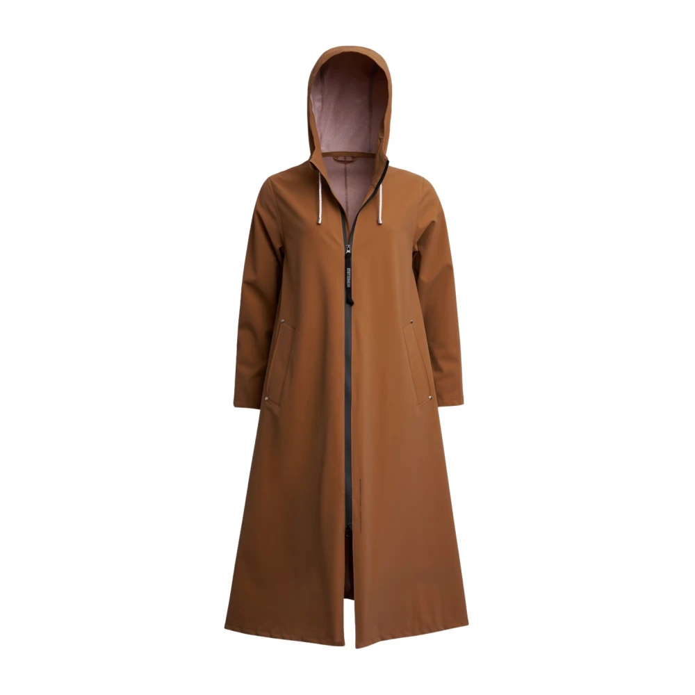 Stutterheim Lichtgewicht Matte Rits Regenjas Brown Dames