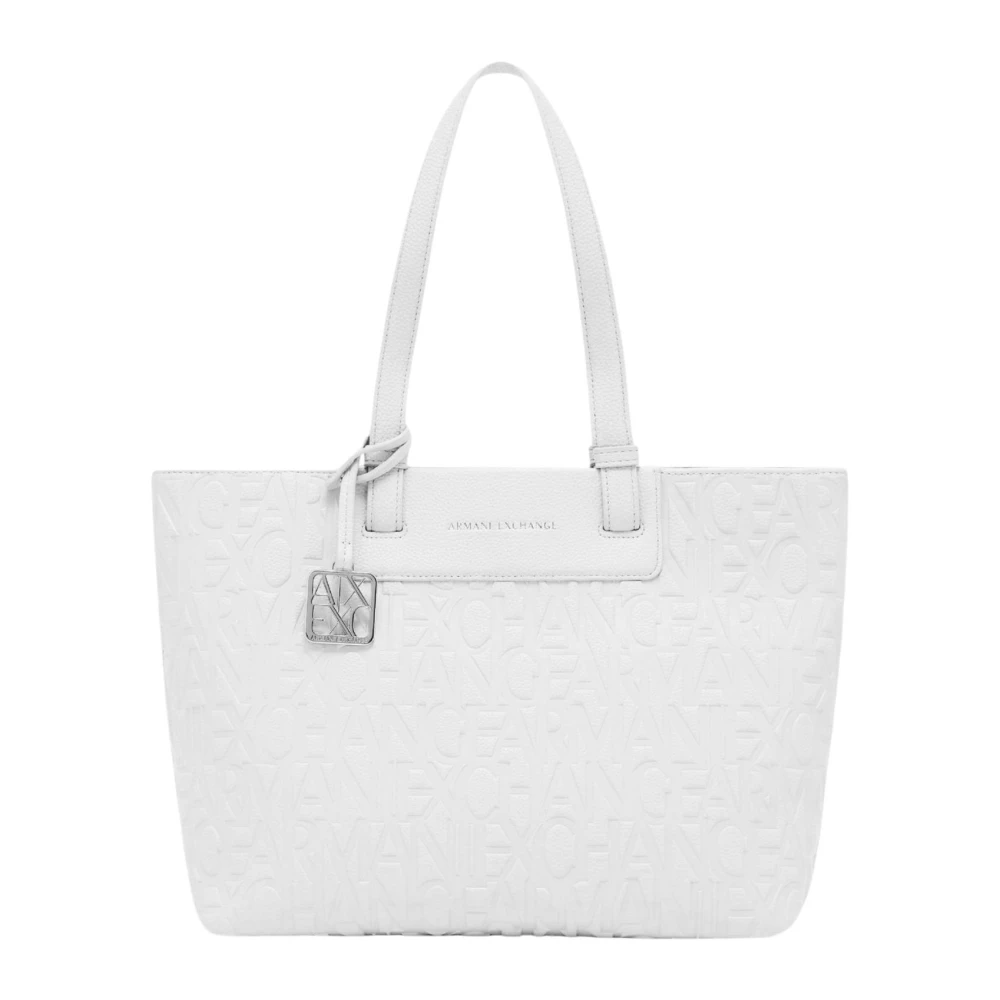 Armani Exchange Donna Bianco Shopper Bag