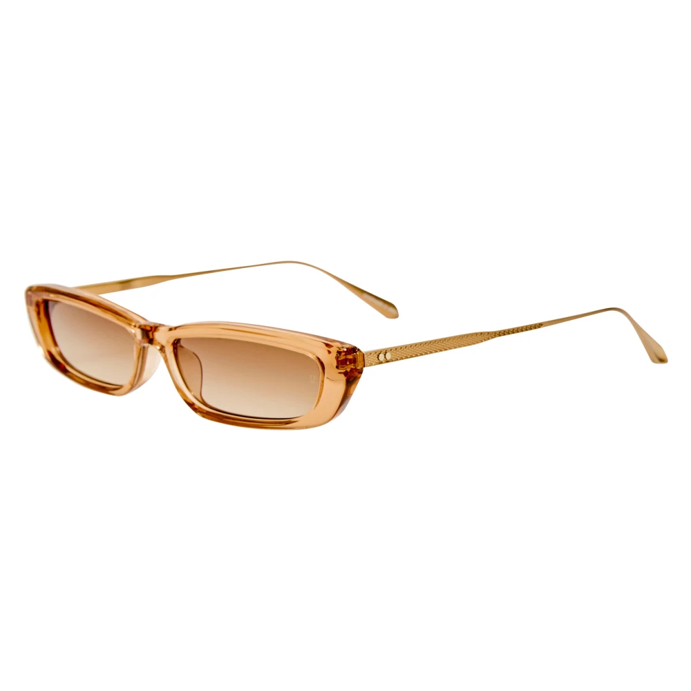 Linda Farrow Yellow Sunglasses, Unisex, 56 Mm, Lfl