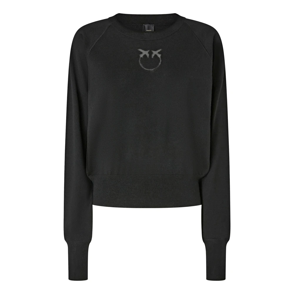 Pinko Lanzarote Round-Neck Knitwear - Female - Round-Neck Knitwear - Black - Xs - Knitwear