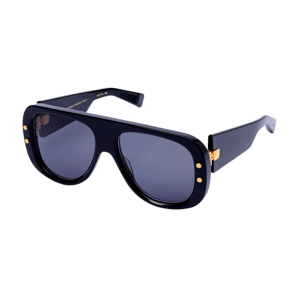 Balmain Unisex Black Pulse Sunglasses - Sunglasses - 57 Mm - Accessories