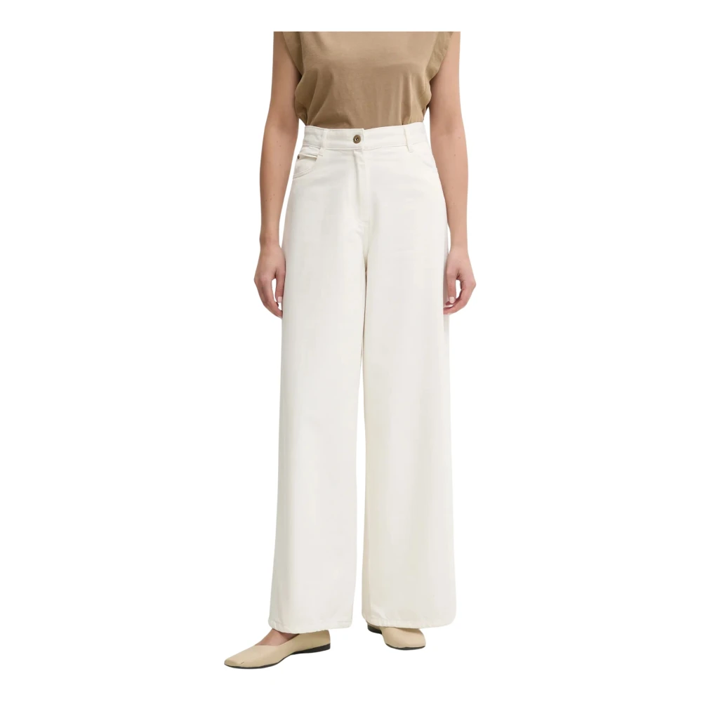 Sessun Donna Beige - Wide Jeans - Jeans - Xs
