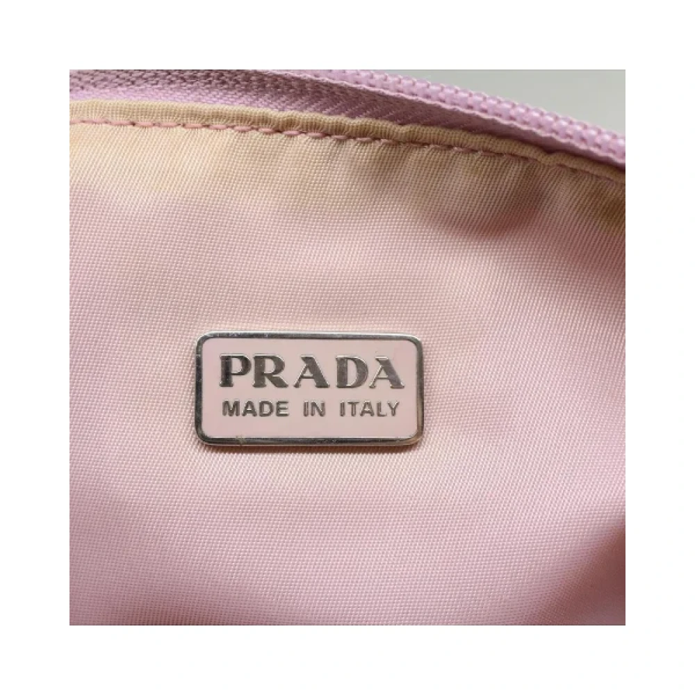 Prada Vintage Pre-owned Nylon pouches Pink Dames