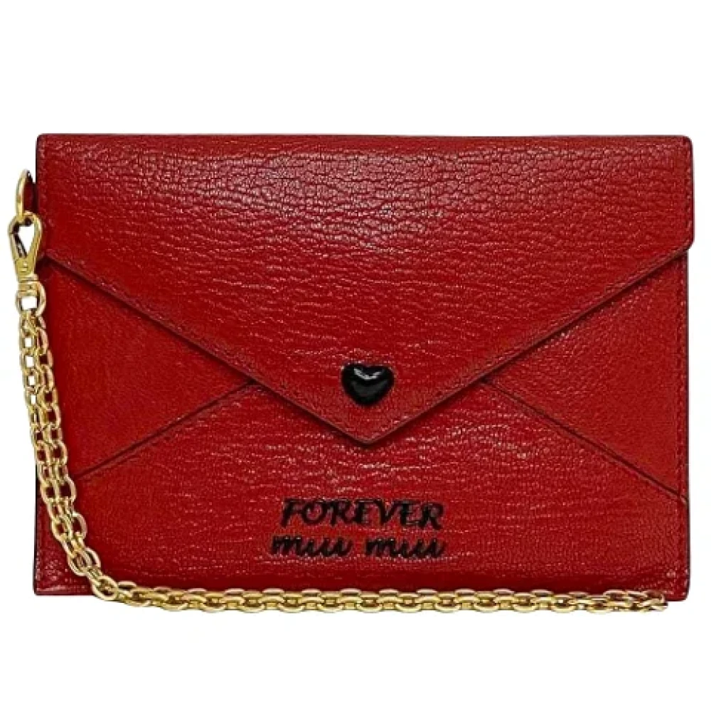 Pre-owned > Pre-owned Accessories > Pre-owned Wallets - - Miu Miu Pre-owned - Modalova