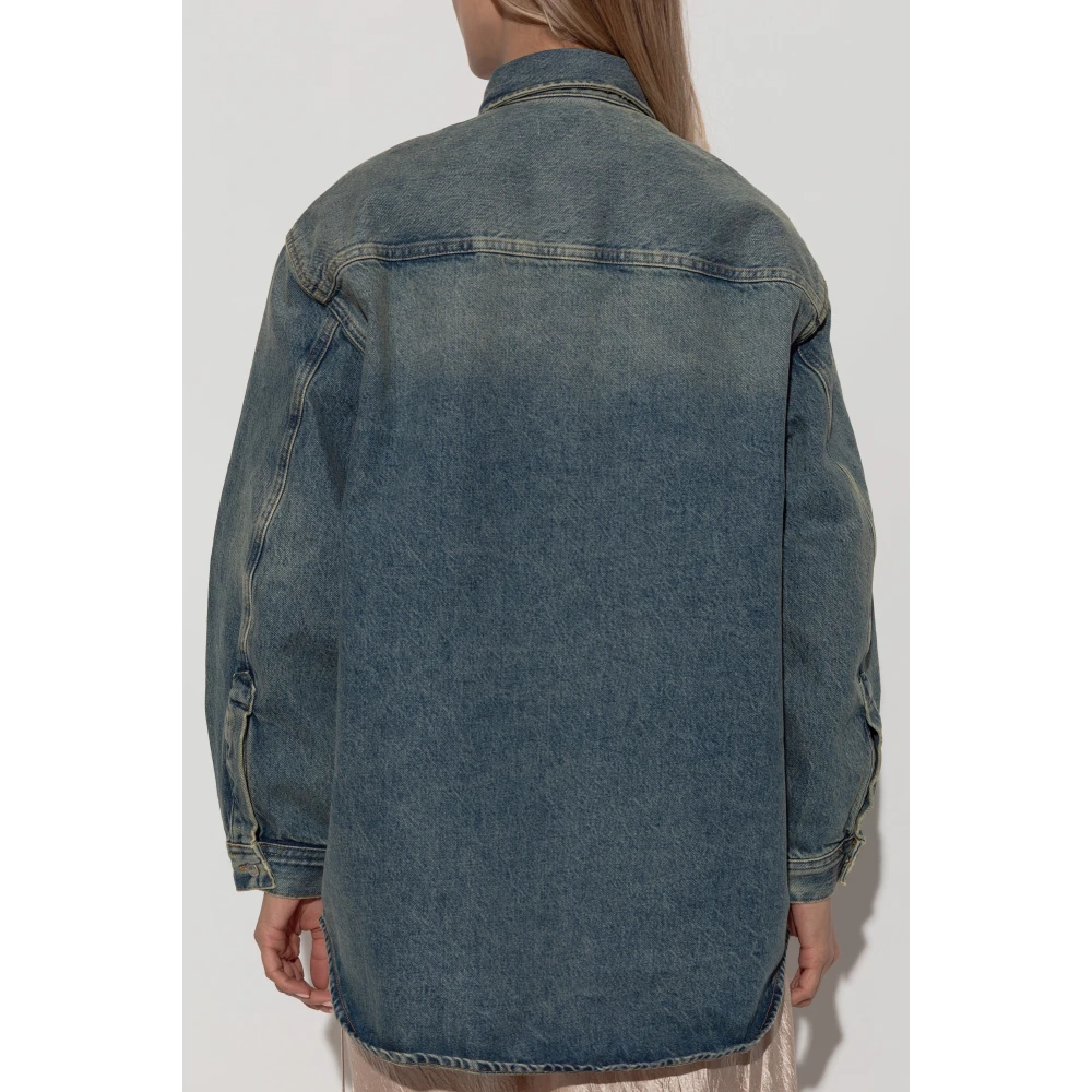 Samsøe Denim overhemd Salea Blue Dames