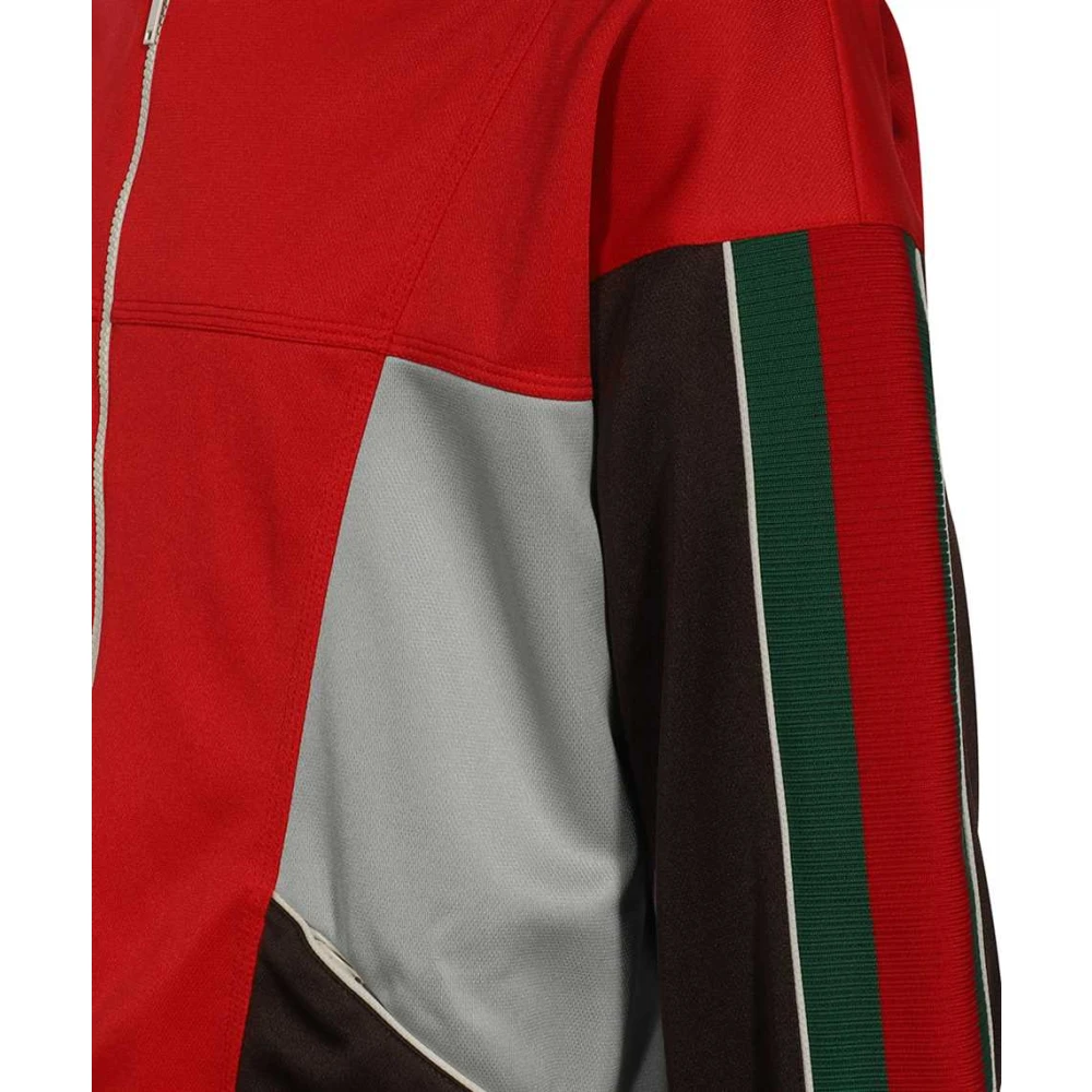 Gucci Web Detail Techno Fabric Jacket Multicolor Heren