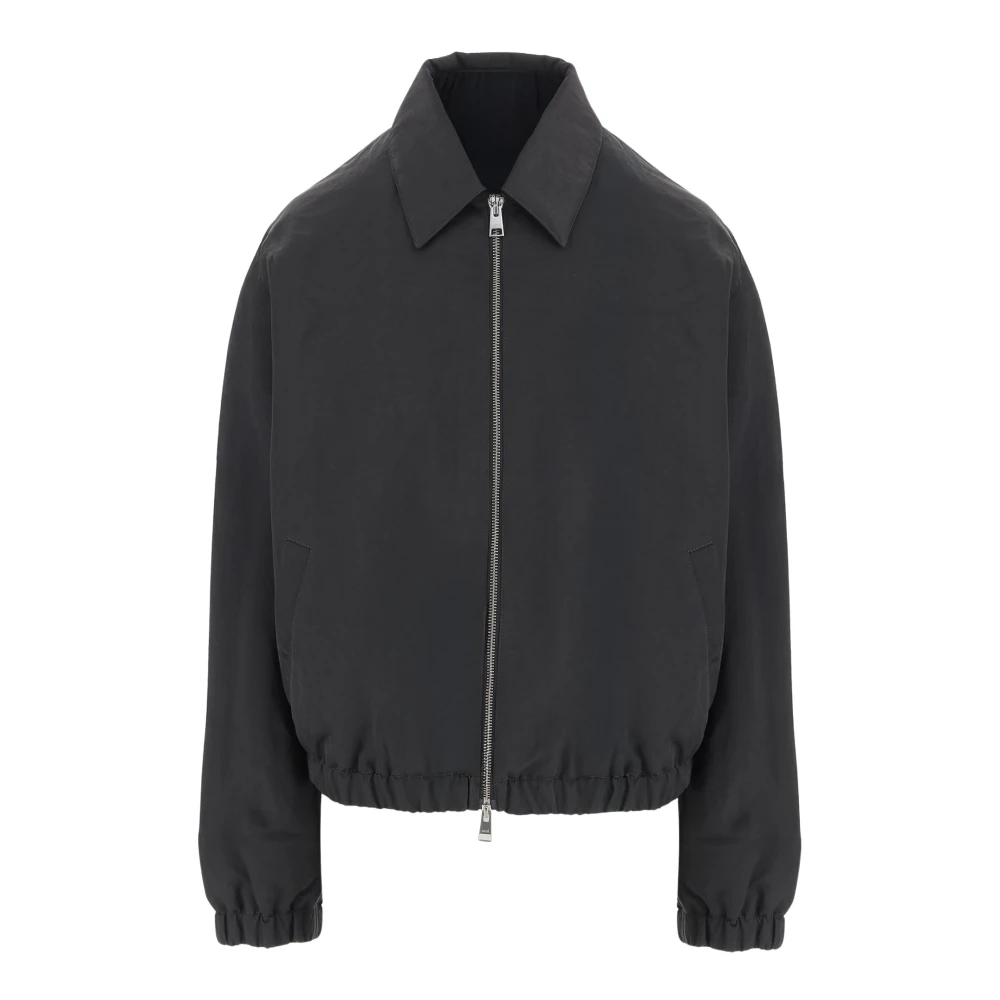 Ami Paris Men's Gray De Coeur Zipped Jacket