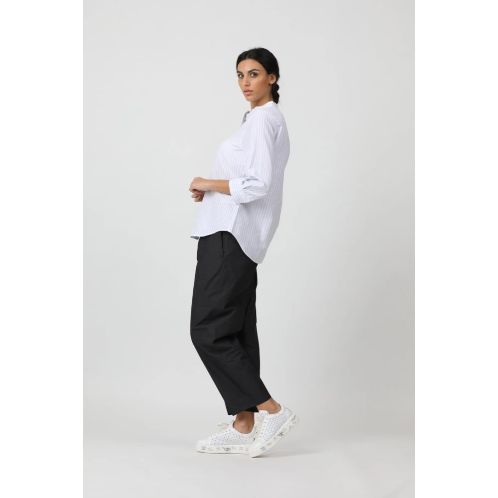 Aspesi Casual Katoenen Broek Black Dames
