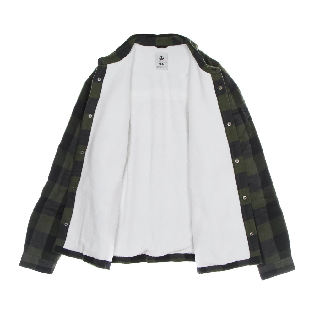 Element Bosnacht Sherpa Gevoerde Flanellen Shirt Green Heren