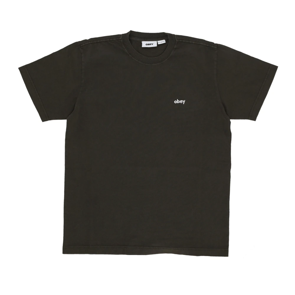 Obey Pigment Rosin Tee Korte Mouw Shirt Black Heren