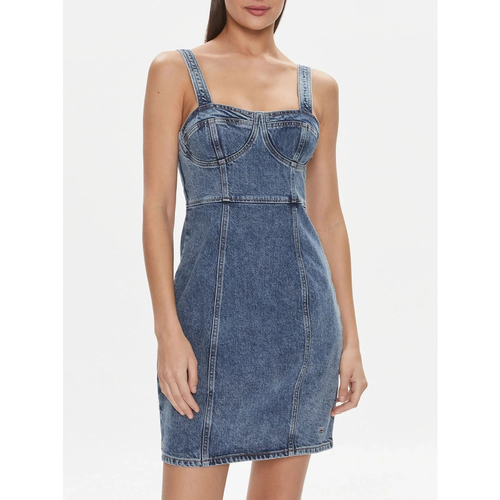 Tommy Hilfiger Dames Denim Jurk Set Blue Dames