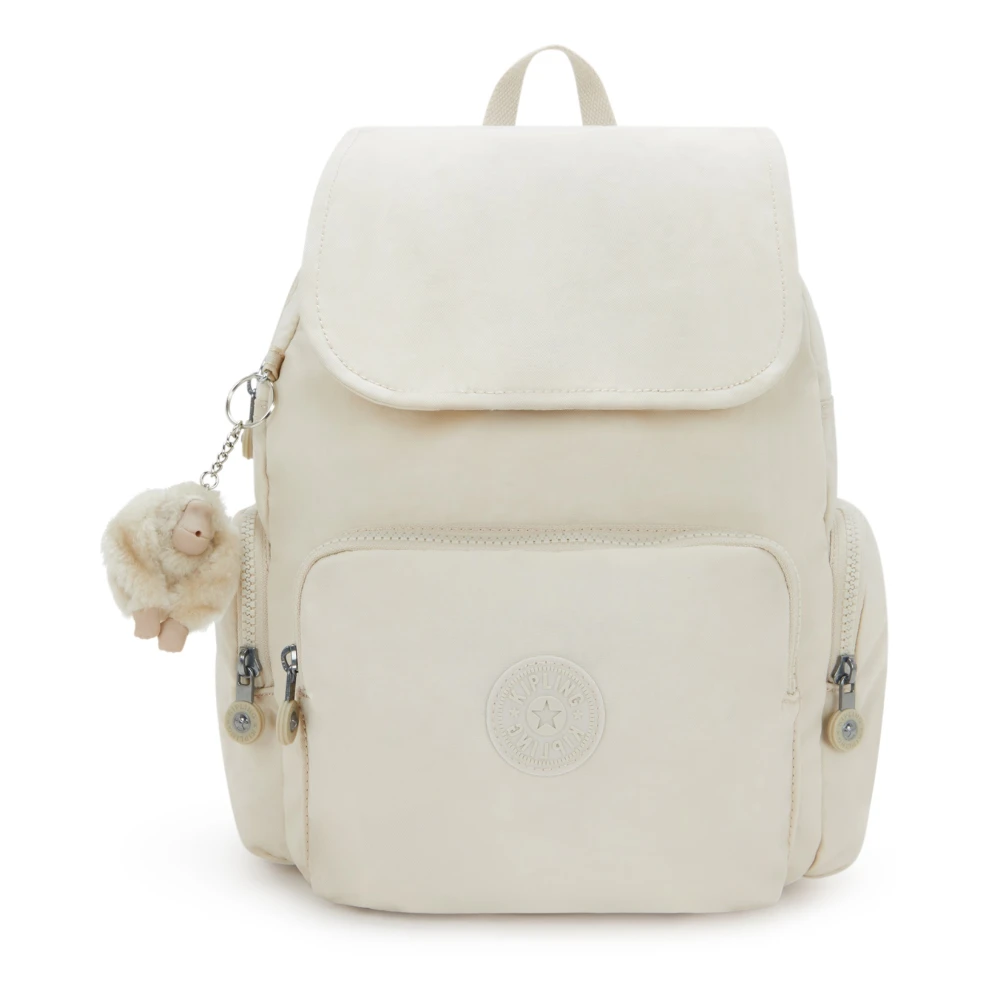 Kipling Stad Rits Rugzak Beige Dames
