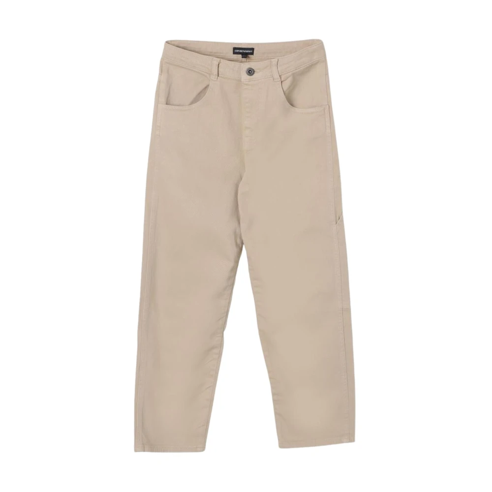 Emporio Armani Unisex Kids Beige Stylish Kids Jeans Size 16 Y