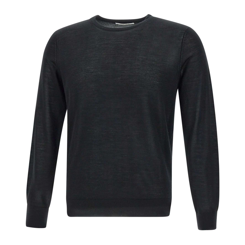 Kangra Hombre Negro - Jersey De Cachemira Y Seda - Knitwear - S