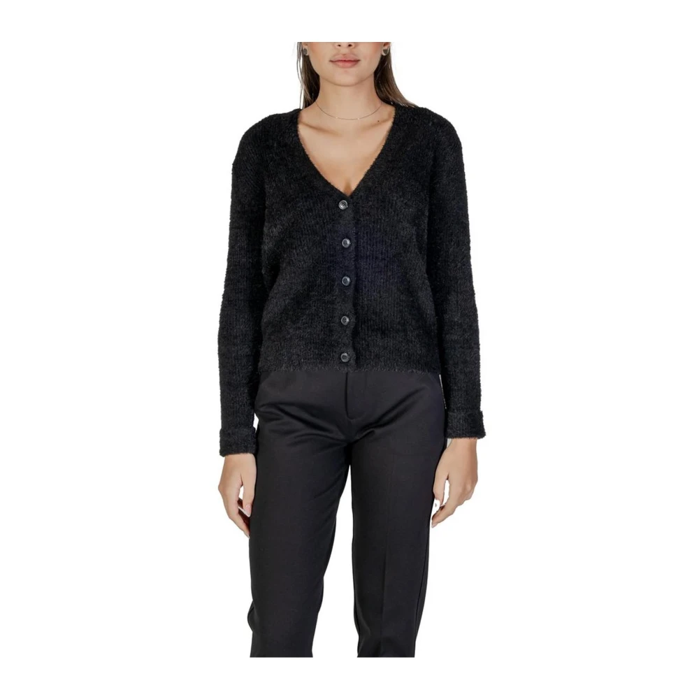 Street One Zwarte Gebreide Vest Dames Herfst Winter Collectie Black Dames