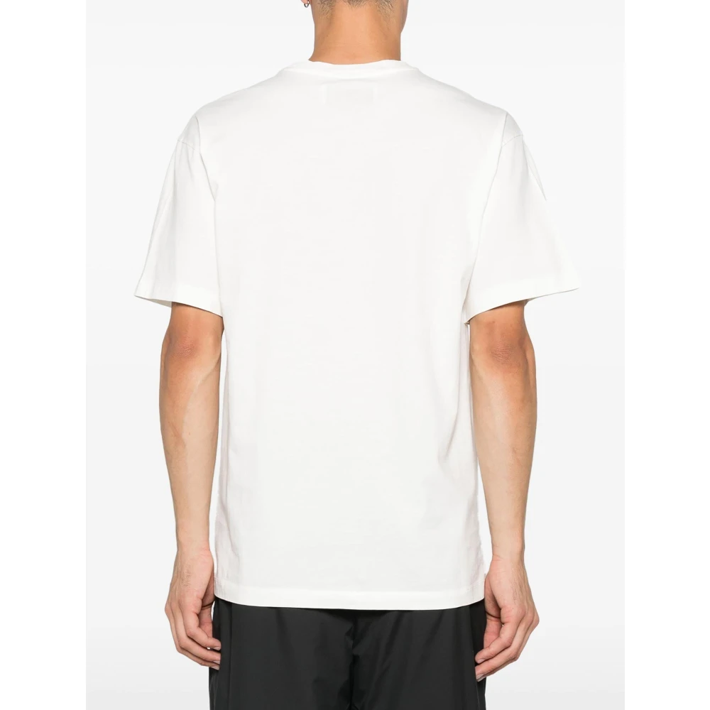 Philippe Model Logo Applique White T-shirt Polo White Heren